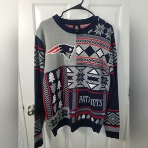 NFL Team Apparel Patriots snowfall sweater
